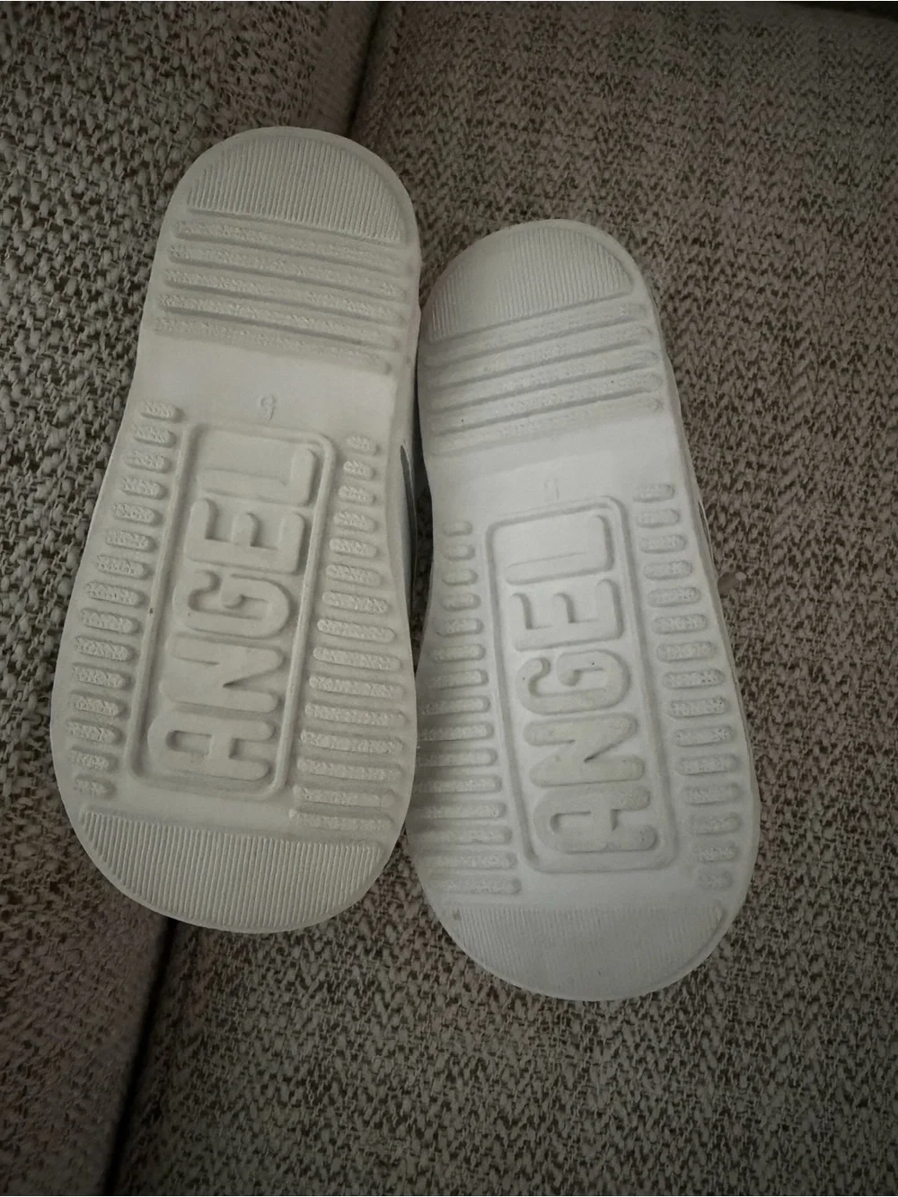 Angel White Lace-Up Baby Walker Shoes